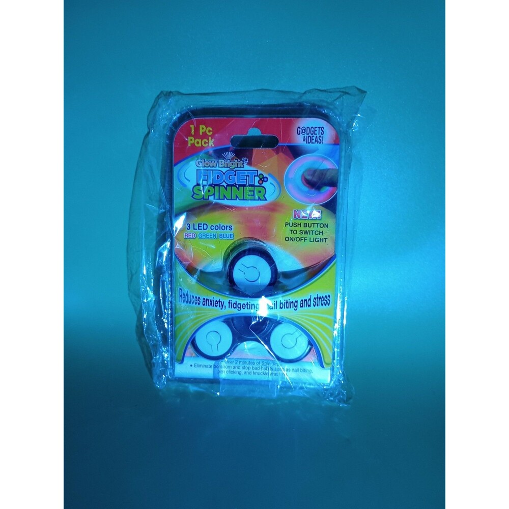 Glow Bright Fidget Spinner Red Green Blue